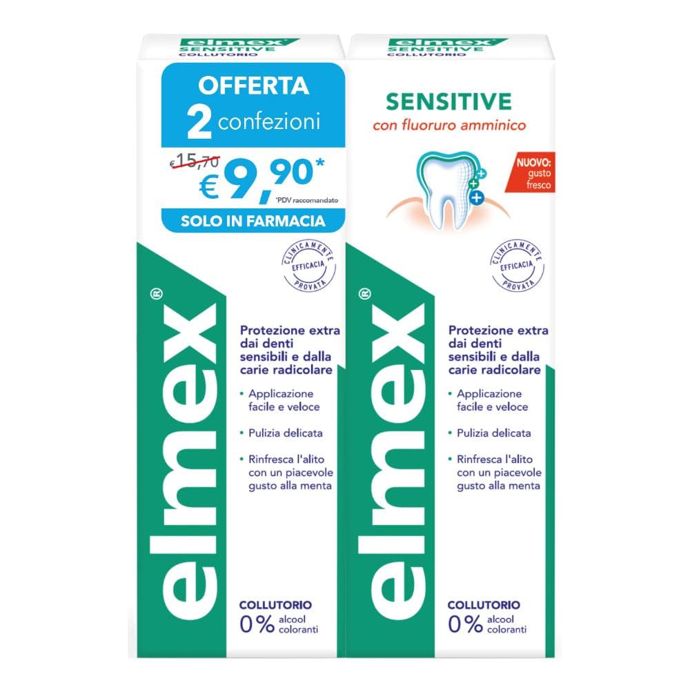 Elmex sensitive collutorio 2x400 ml