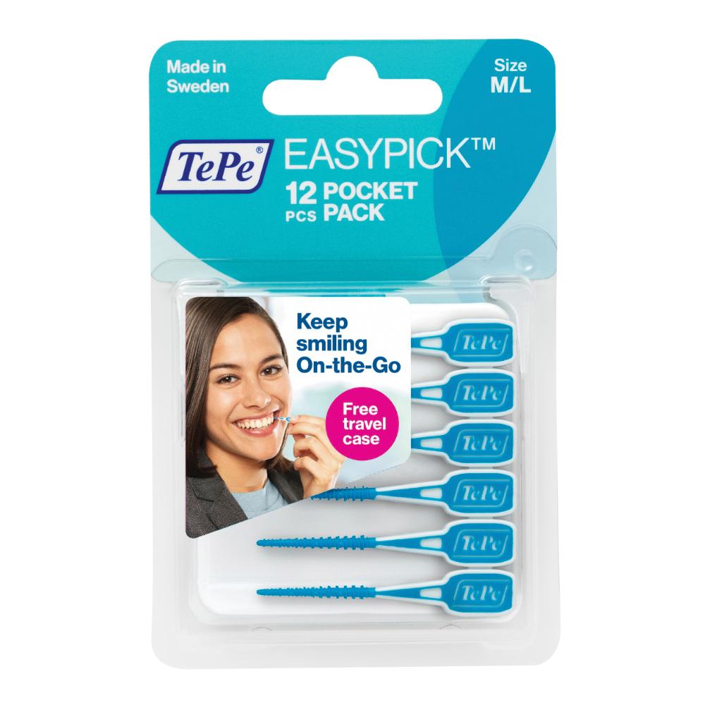 Tepe easypick m/l blu 12 pezzi