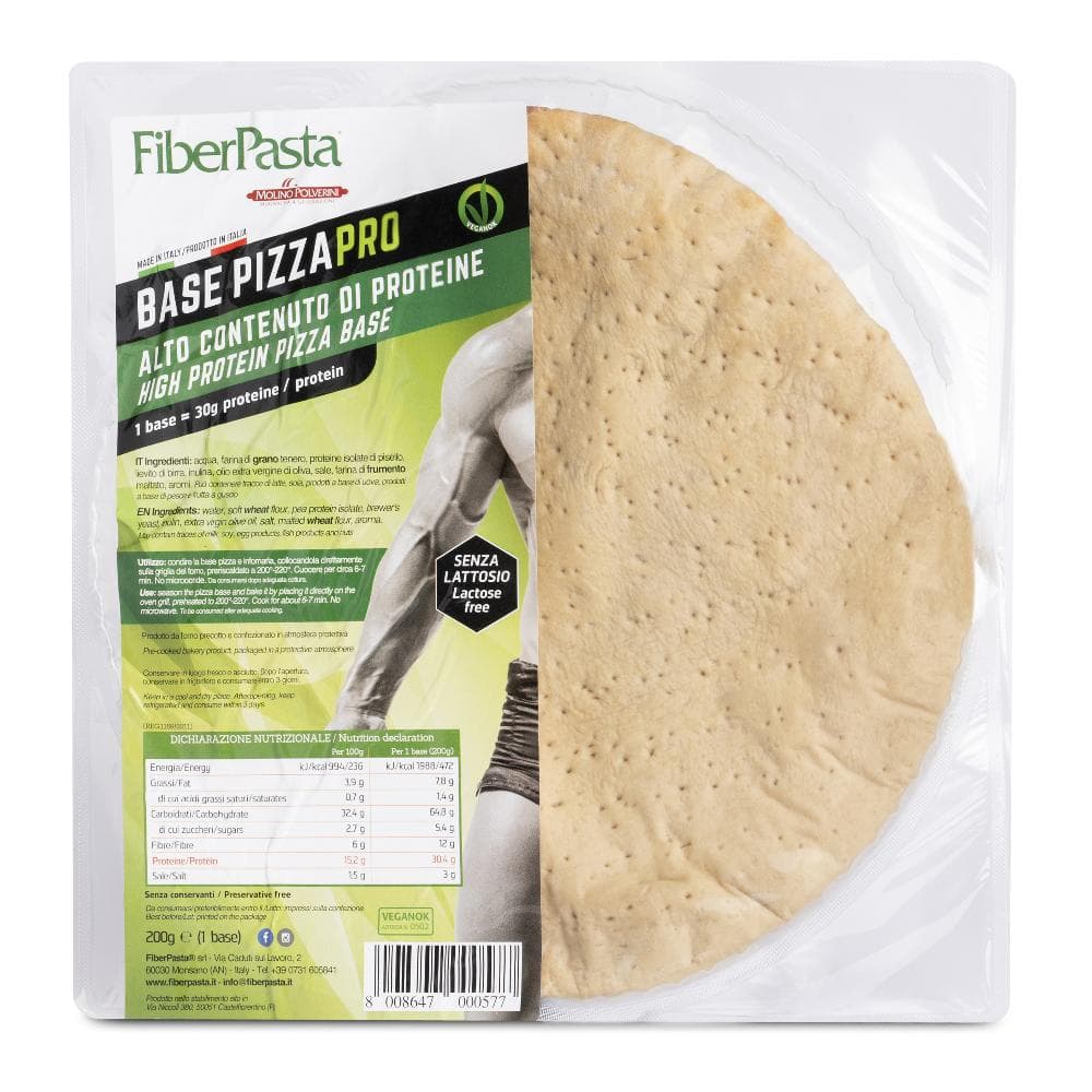 Fiberpasta base pizza pro alto contenuto proteine 200 g
