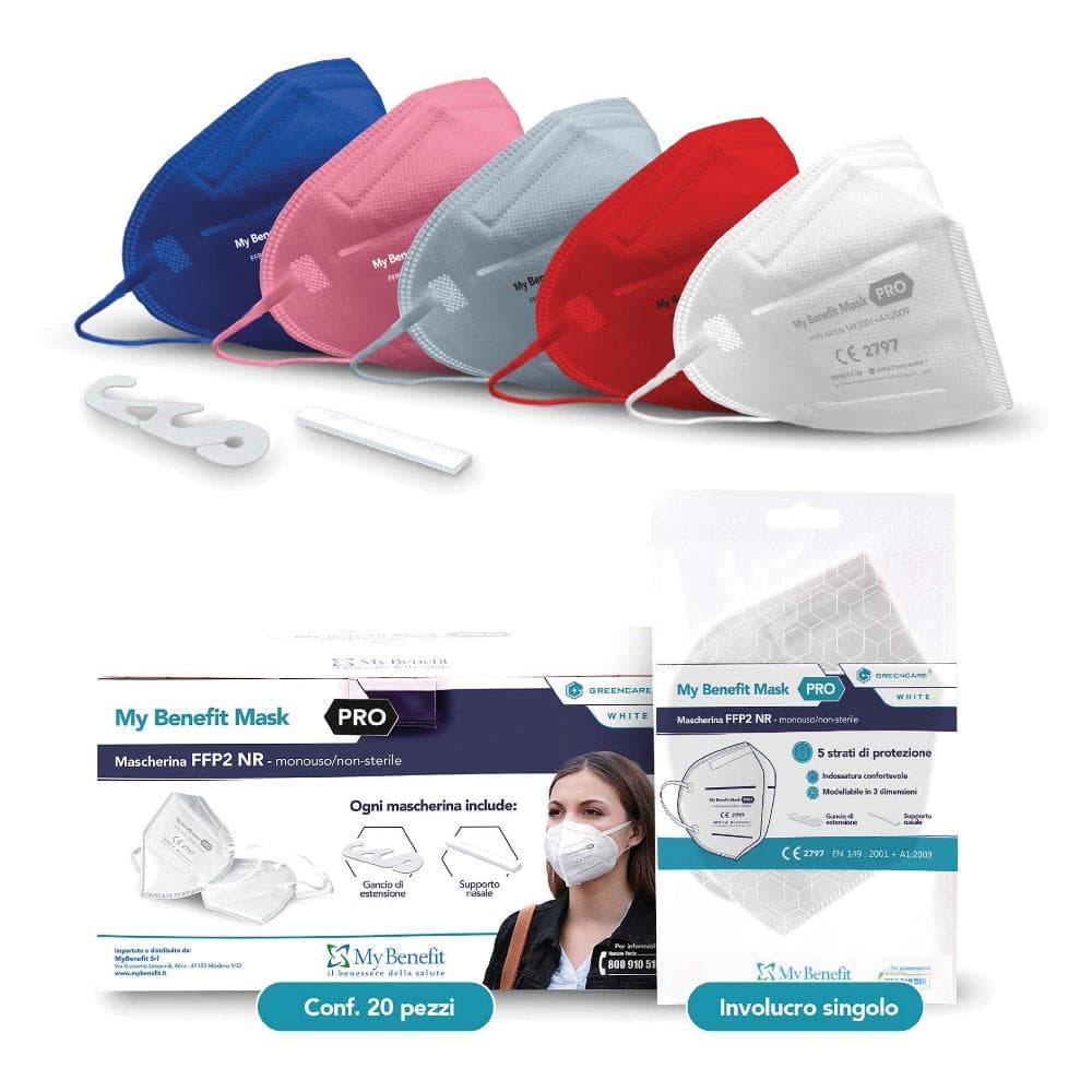 My benefit mask pro ffp2 nr mascherina grigio 1 pezzo