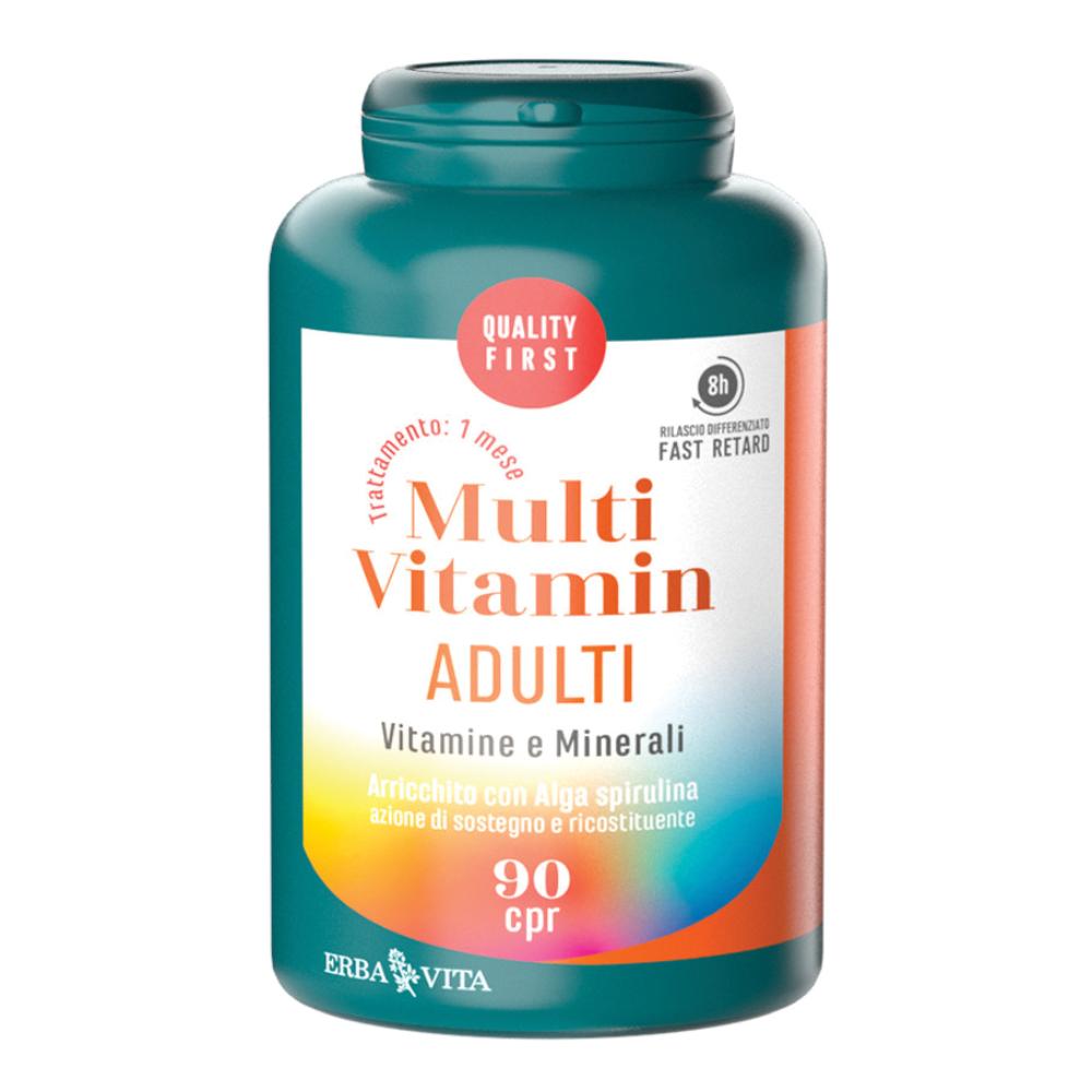 Erba Vita MultiVitamin Adulti Vitamine E Minerali 90 Compresse