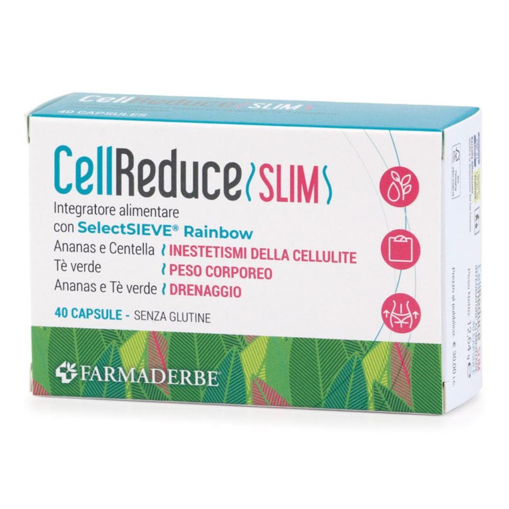 Farmaderbe Cell Reduce - Slim Integratore Alimentare, 40 Capsule