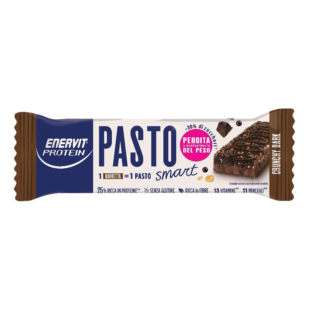 Enervit Protein Barretta Sostitutivo Pasto Crunchy Dark