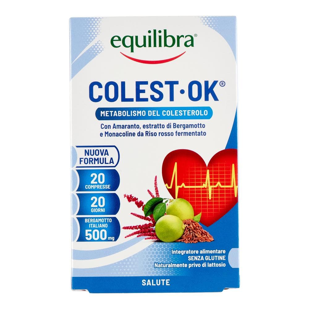 Equilibra Colest-Ok Integratore per il Colesterolo 20 Compresse