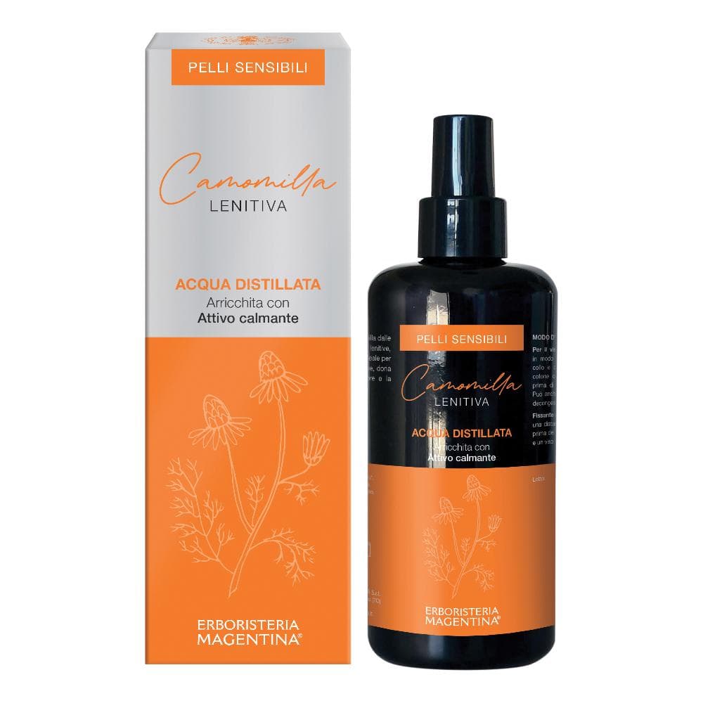 Acqua distillata arricchita camomilla lenitiva pelli sensibili 200 ml