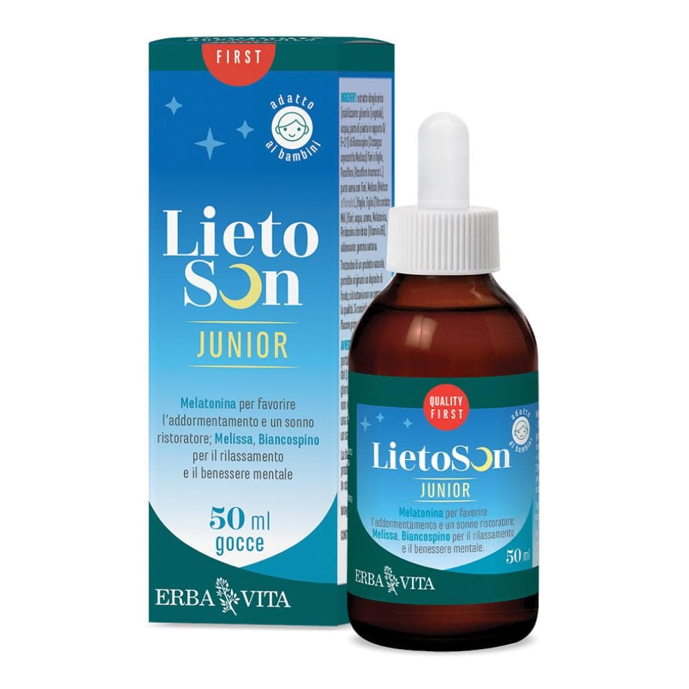 Erba Vita Lietoson Junior Gocce Integratore Per Il Sonno Bambini 50 ml