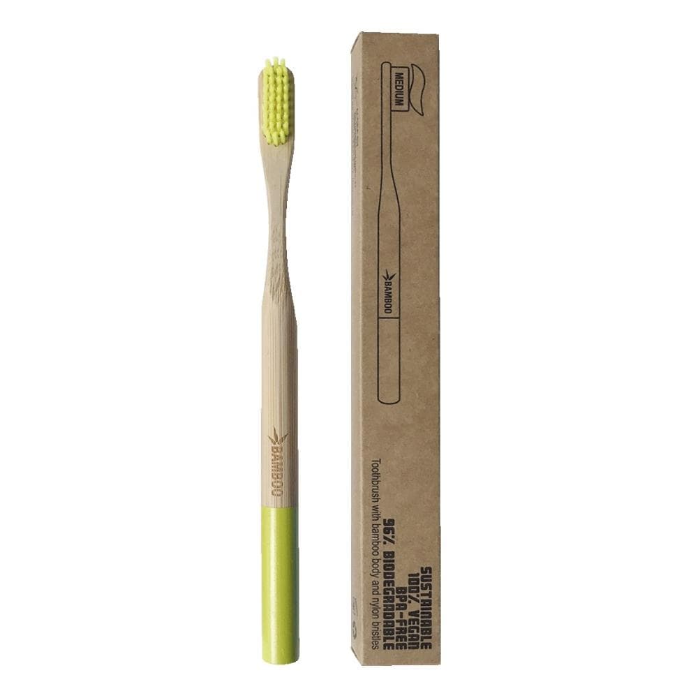 Spazzolino bamboo medium lime