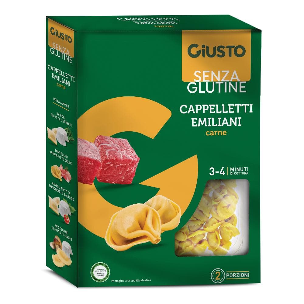 Giusto senza glutine cappelletti di carne 250 g