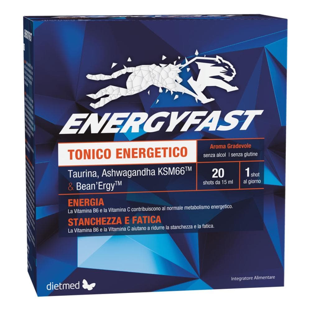 Dietmed Energyfast Integratore Tonico Energetico, 20 shots