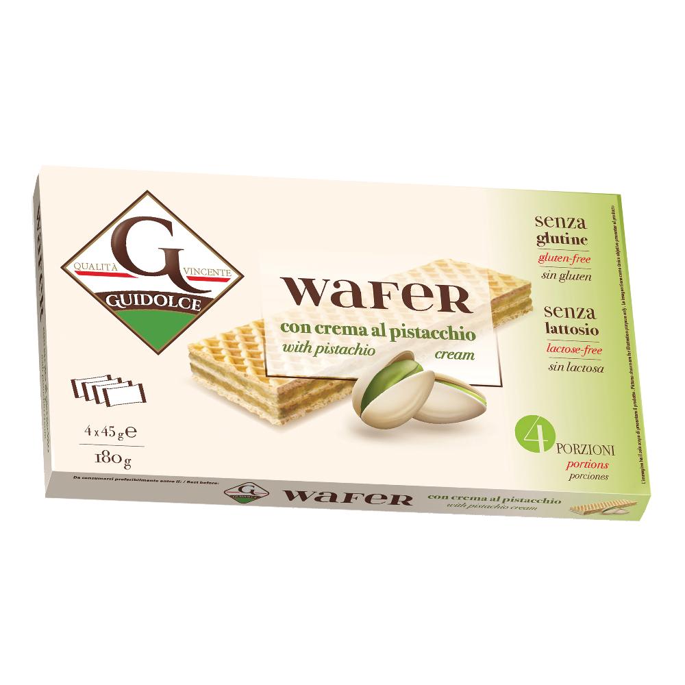 Wafer con crema al pistacchio 180 g
