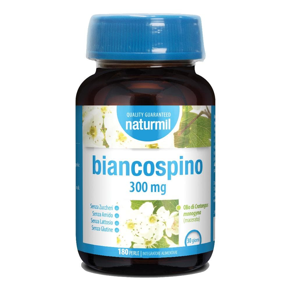 Dietmed Naturmil - Biancospino 300mg Integratore Alimentare, 180 Capsule