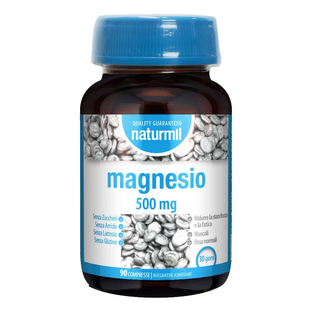 Dietmed Naturmil - Magnesio 500mg Integratore Stanchezza, 90 Compresse