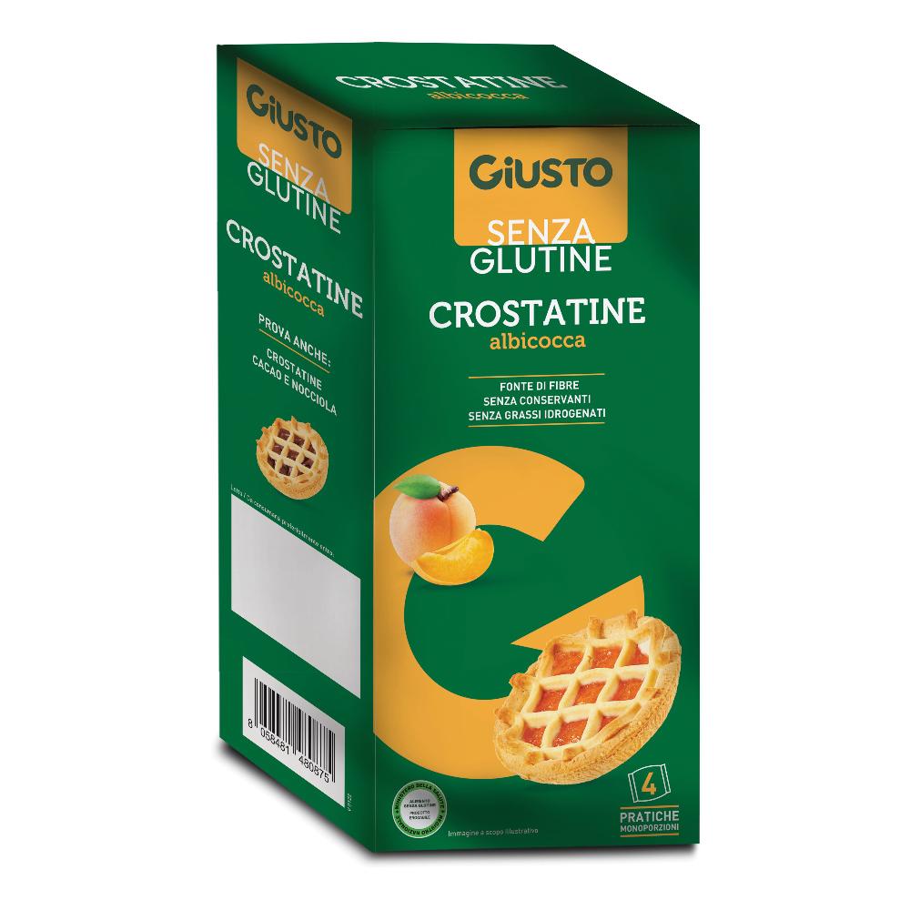 Giusto senza glutine crostatina albicocca 4 pezzi da 45 g