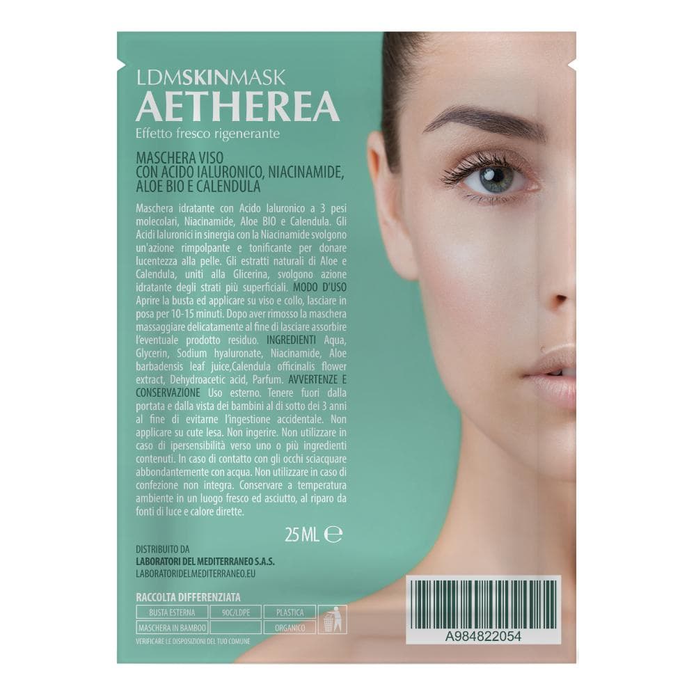LDM Skin Mask Aetherea Maschera Viso Con Acido Ialuronico 25ml