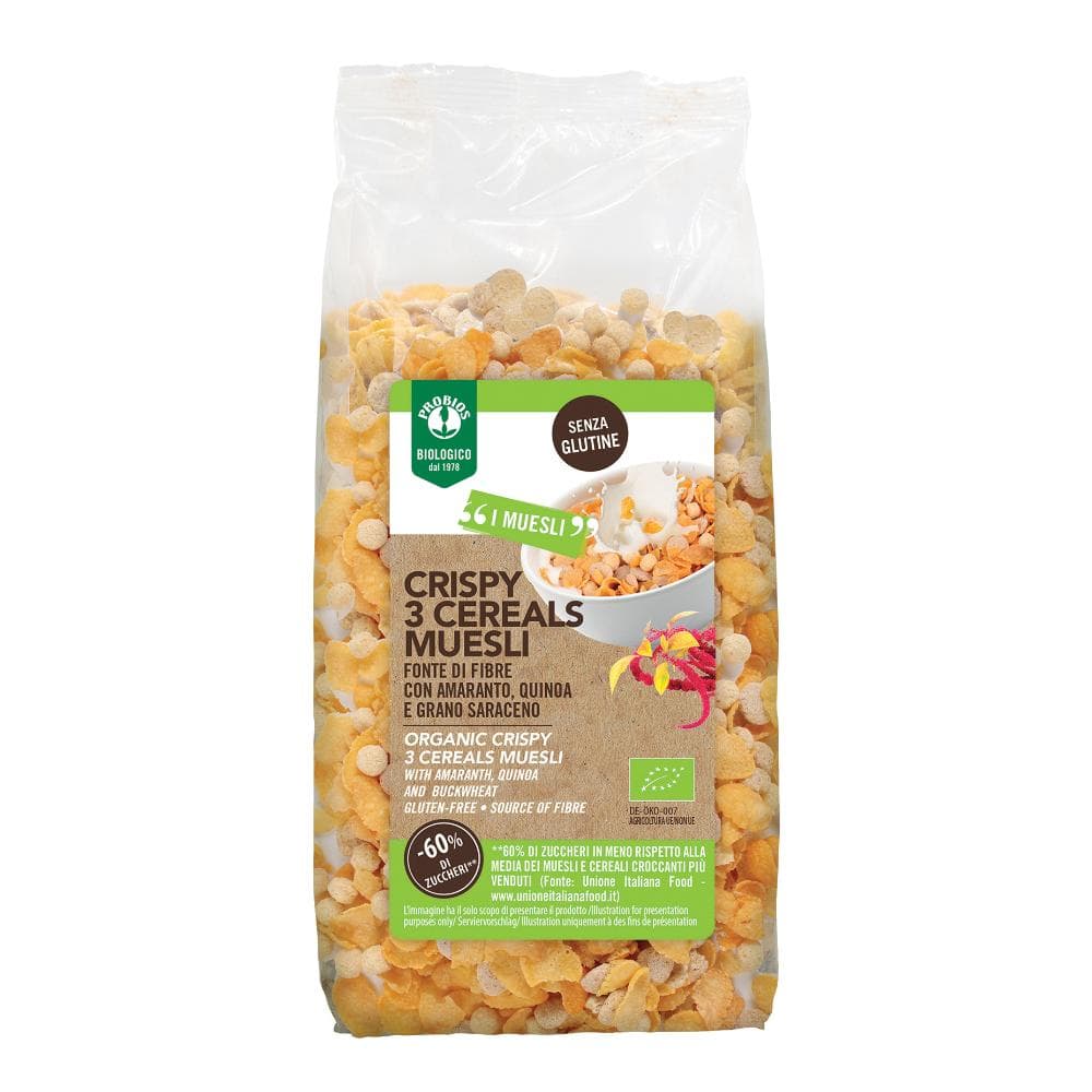 Probios Crispy 3 Cereali Muesli Senza Glutine 220 g