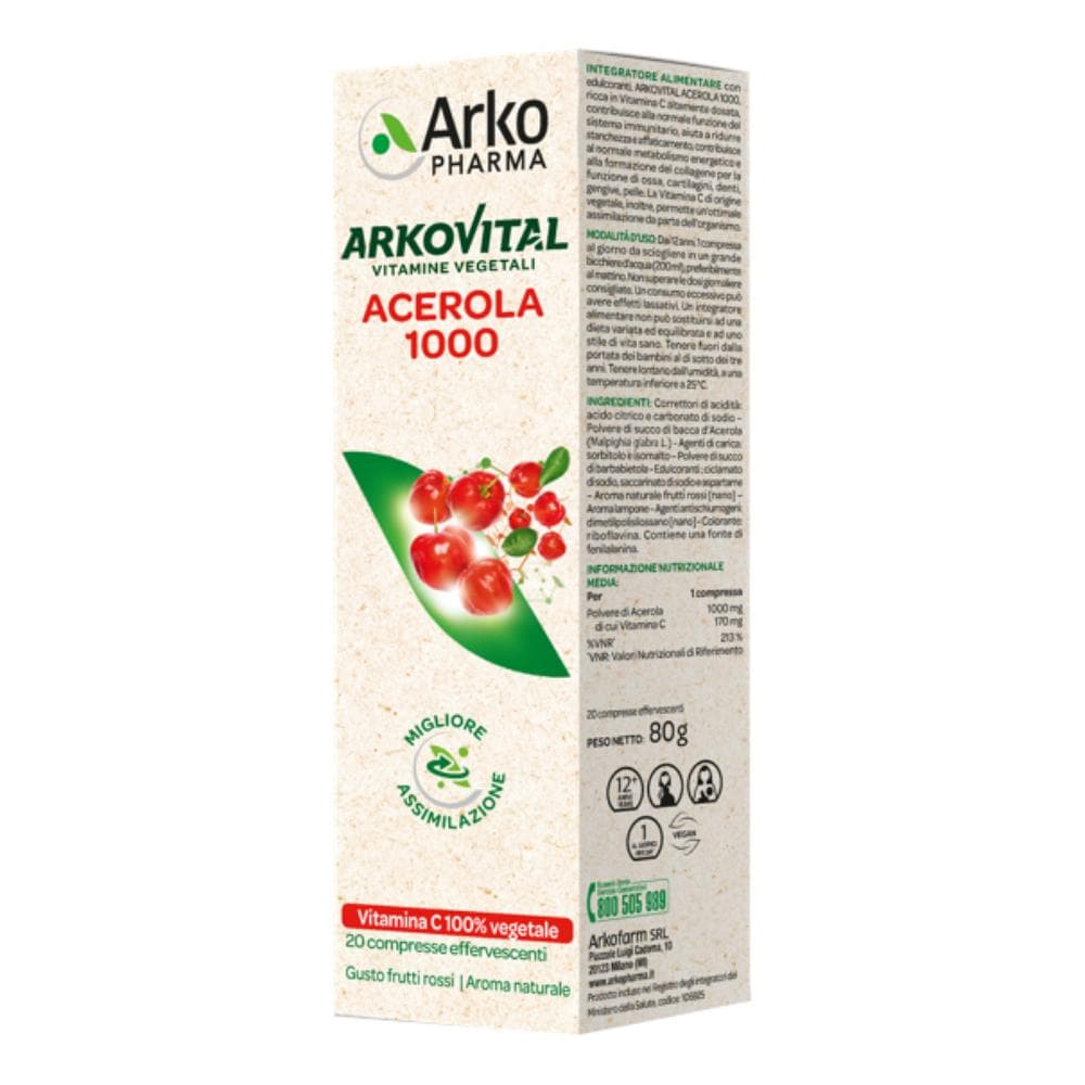 Arkovital acerola 1000 effervescente 20 compresse promo
