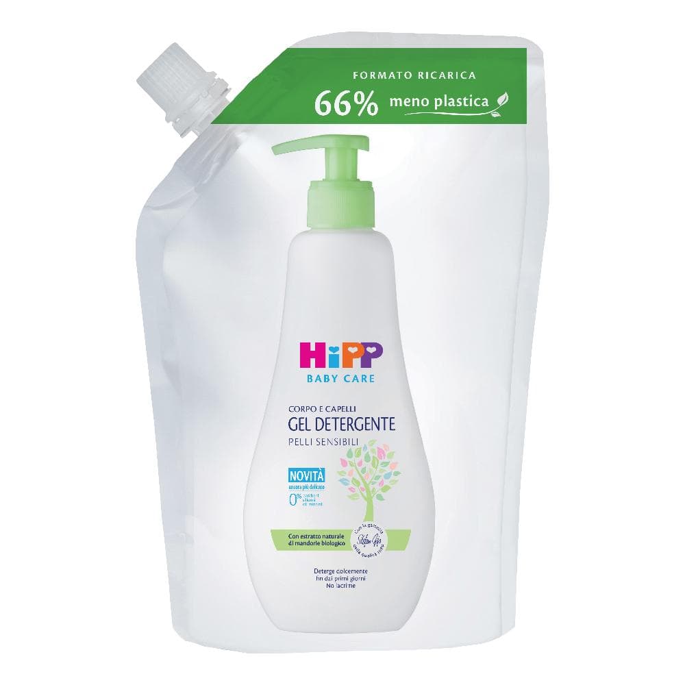 Hipp baby care ricaricar gel detergente corpo capelli 400 ml