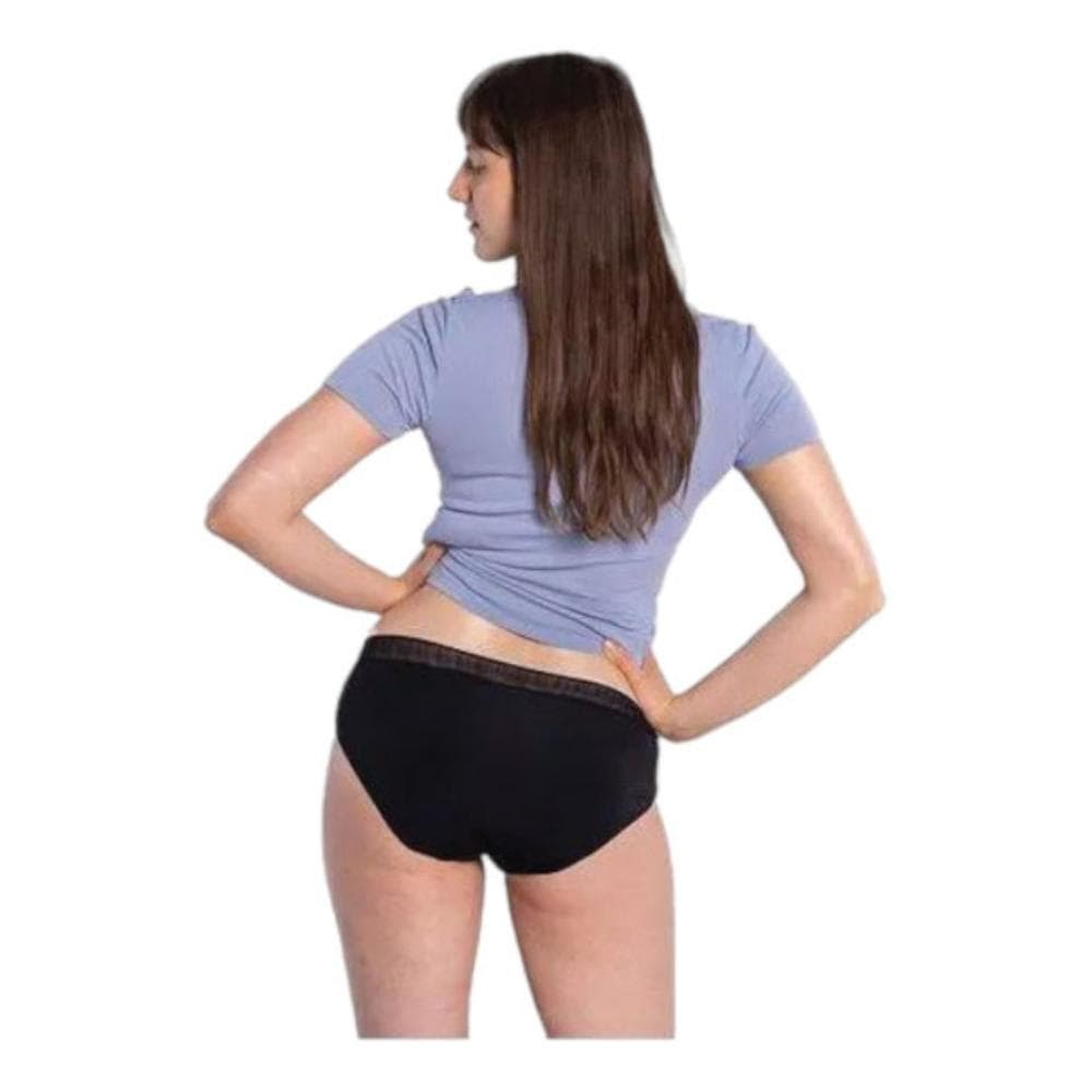 Selenacare slip assorbente ciclo mestruale modello hipster nero m