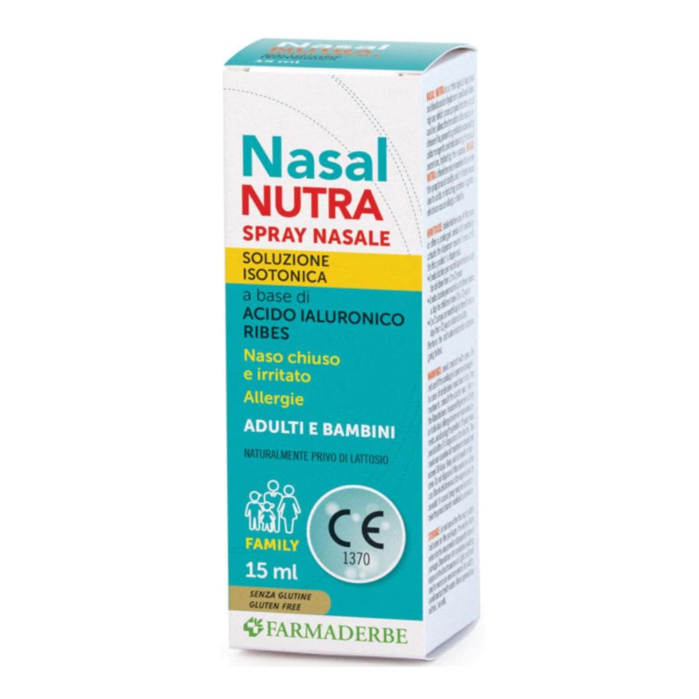 Farmaderbe Nasal Nutra Spray Nasale Dispositivo Medico, 15ml