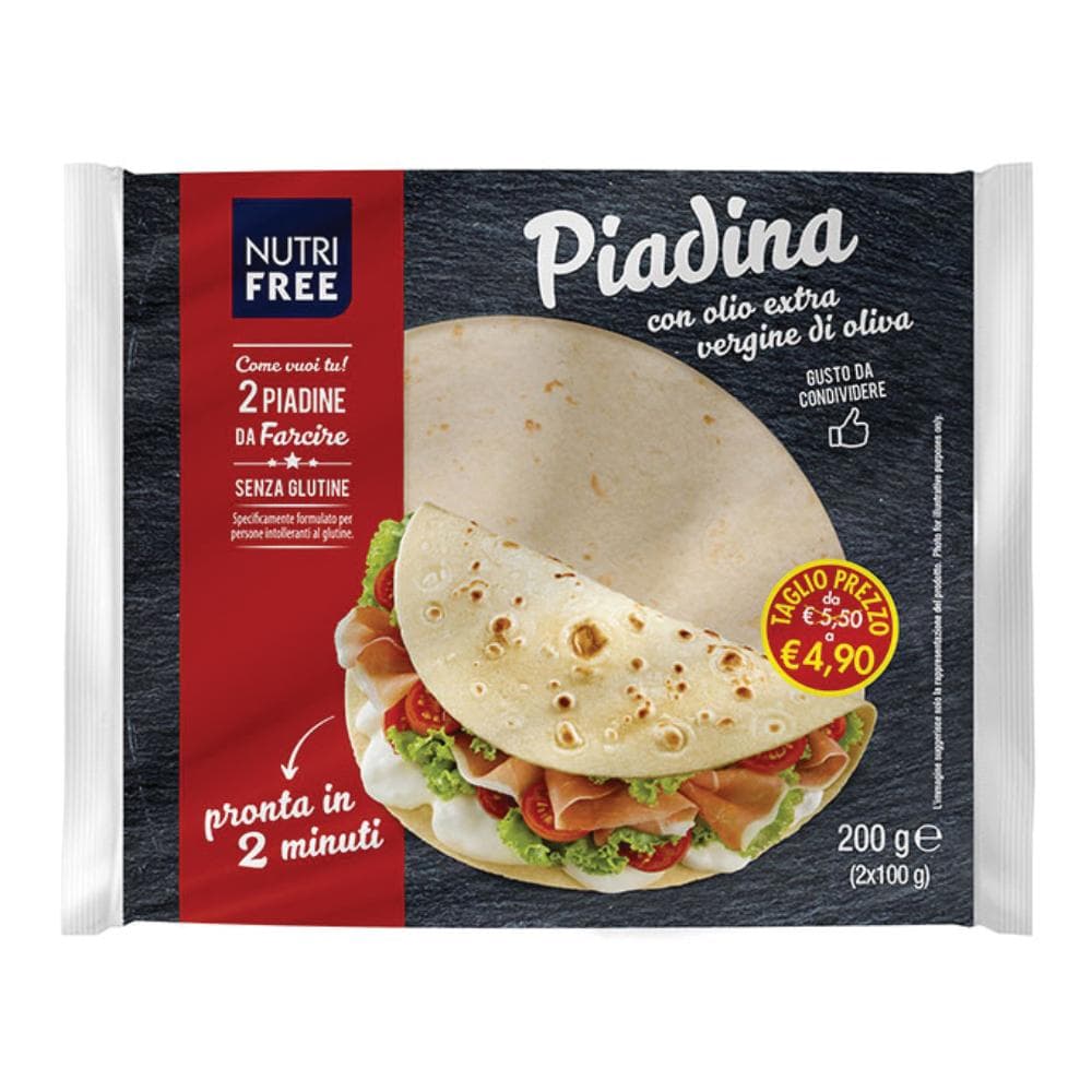 Nutrifree piadina canvass 2 pezzi