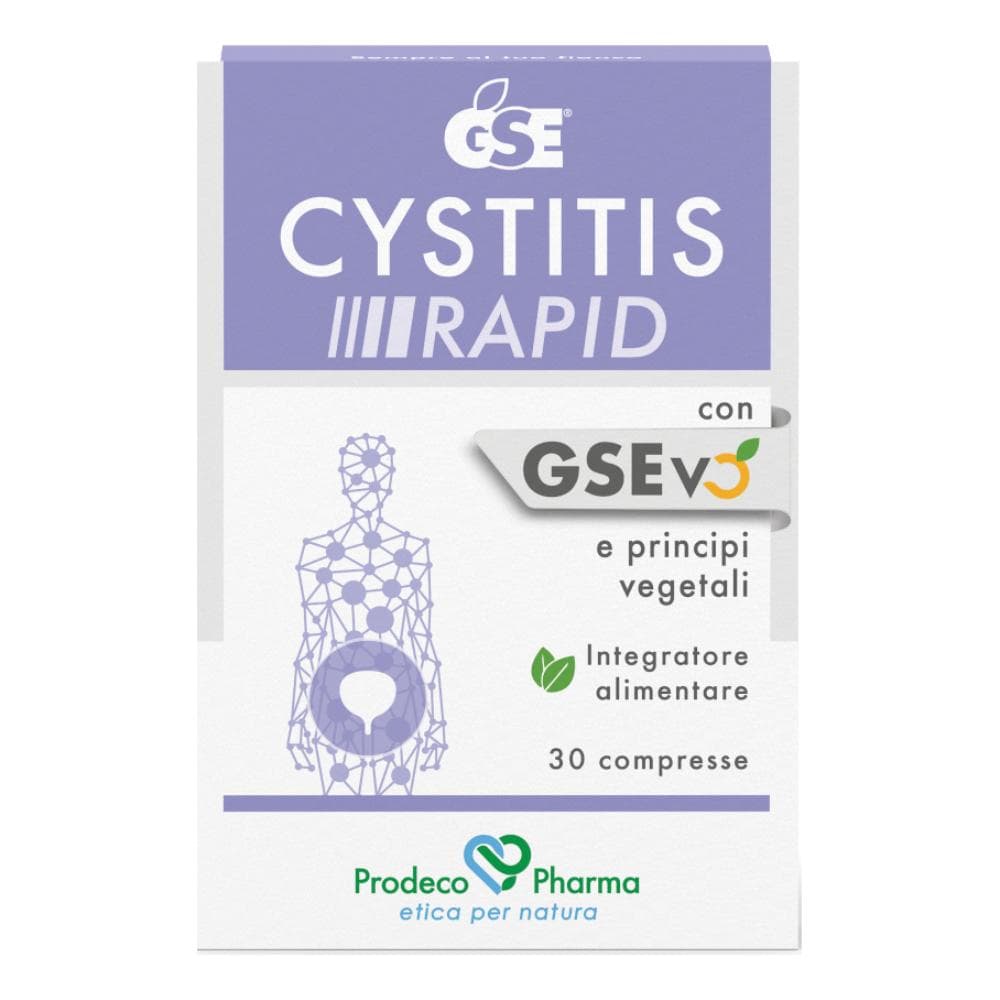 Gse cystitis rapid 30 compresse + symgine schiuma 100 ml