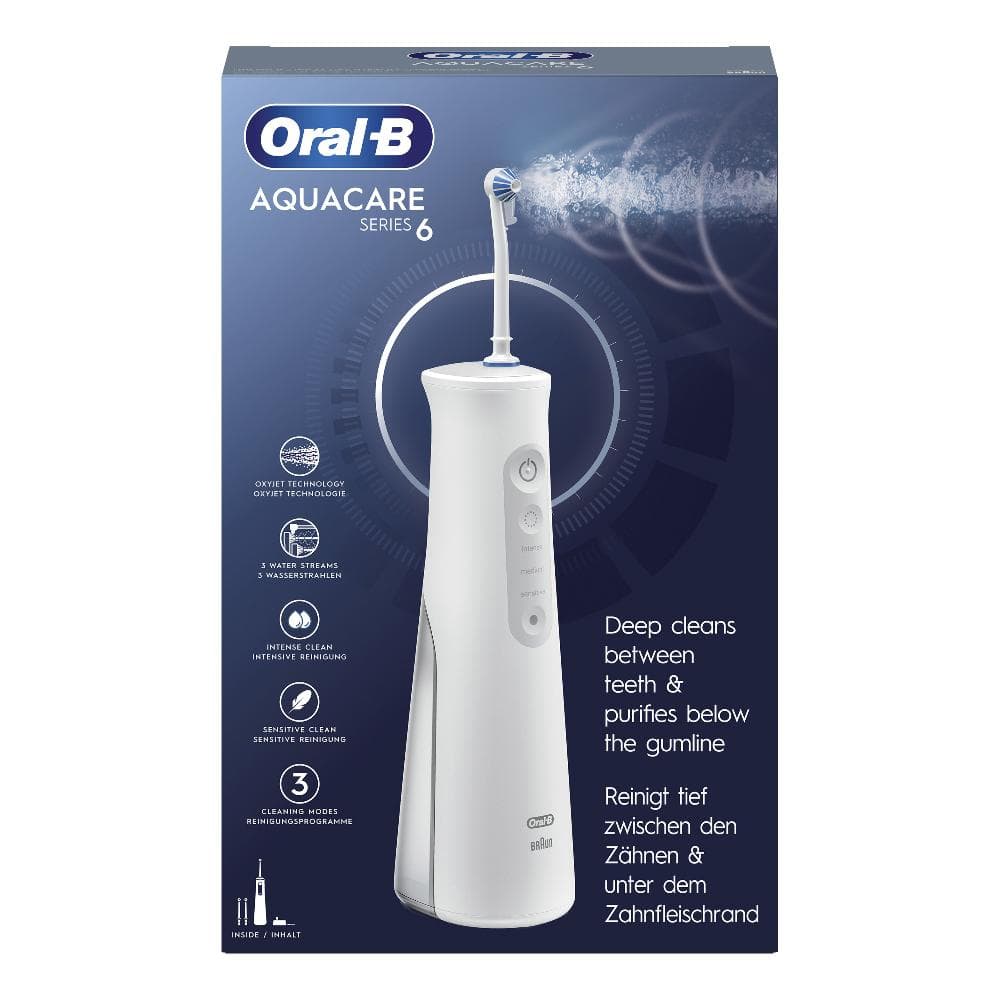 Oral-B Aquacare 6 Pro Expert Idropulsore con 2 Testine