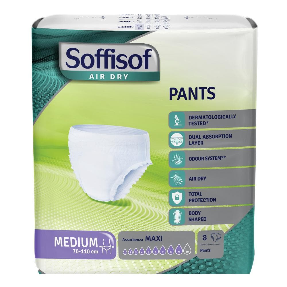 Pannolone soffisof air dry pants maxi medium 8 pezzi
