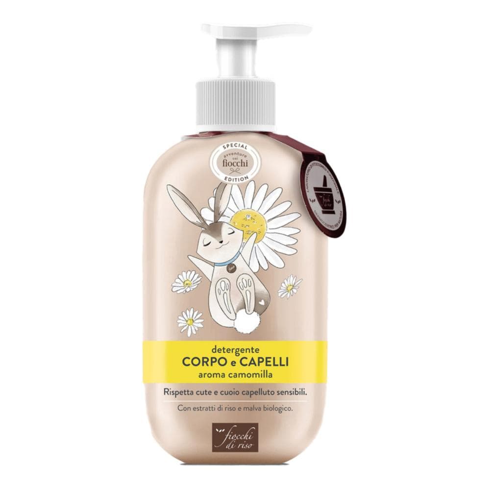 Fiocchi di riso detergente corpo capelli camomilla special 400 ml