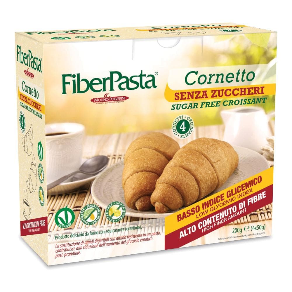 Fiberpasta cornetto senza zuccheri 100% vegetale 200 g