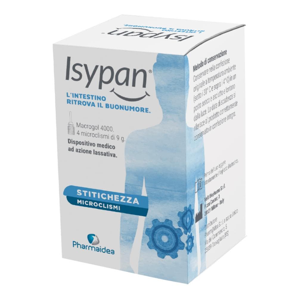 Pharmaidea Isypan - Stitichezza Adulti, 4 Microclismi