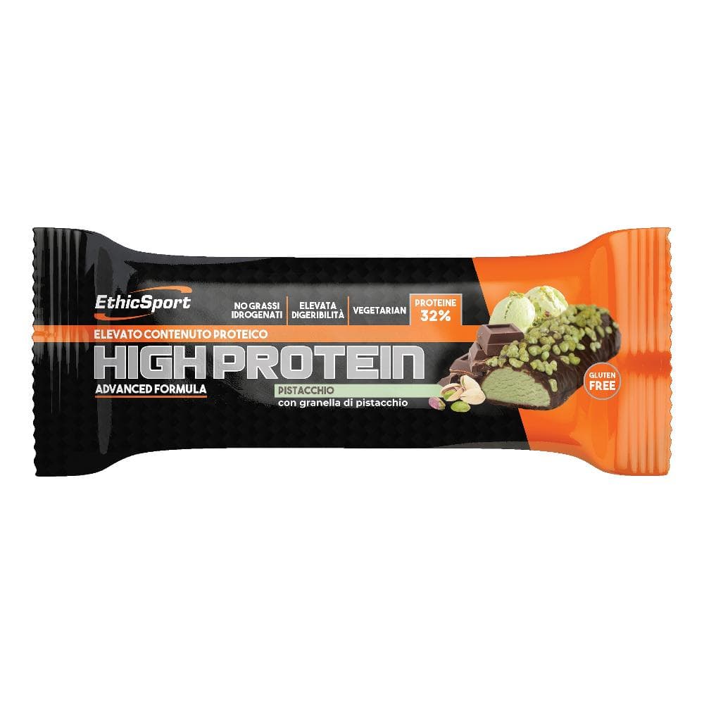 EthicSport High Protein Barretta Proteica Gusto Pistacchio, 45g