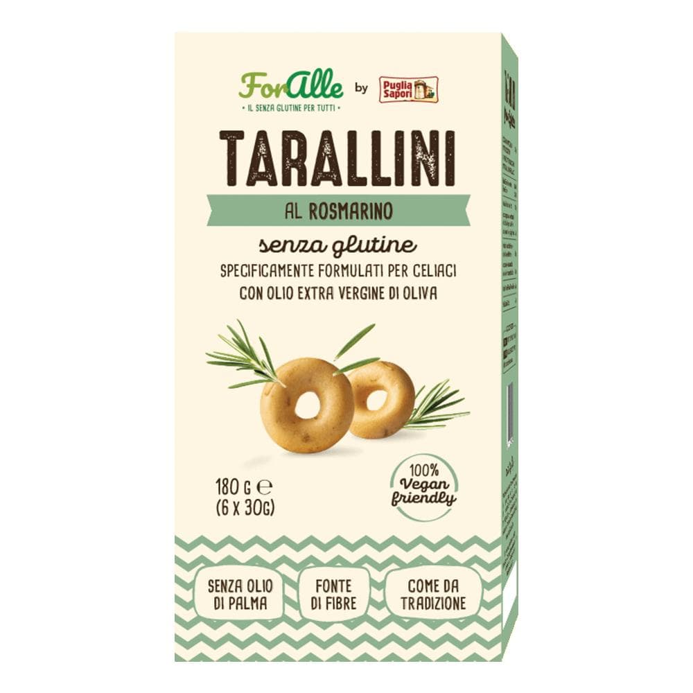 Foralle tarallini rosmarino 6 bustine x 30 g