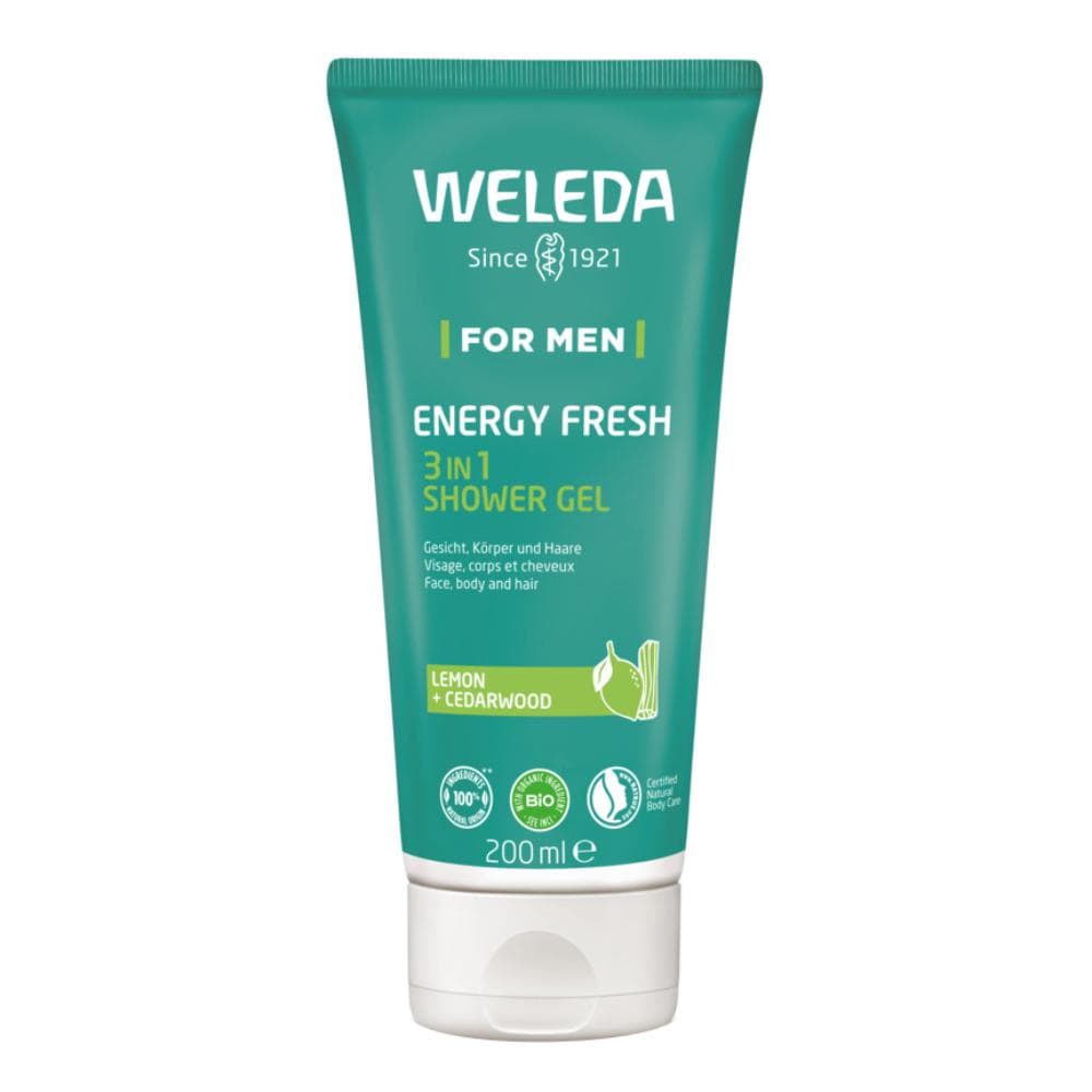 Weleda Italia Doccia For Men Energy Fresh 3in1 Shower Gel 200 Ml