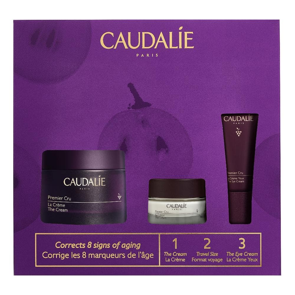 Caudalie Premier Cru - Cofanetto Crema Ricca 50ml + Crema 15ml + Crema Occhi 5ml