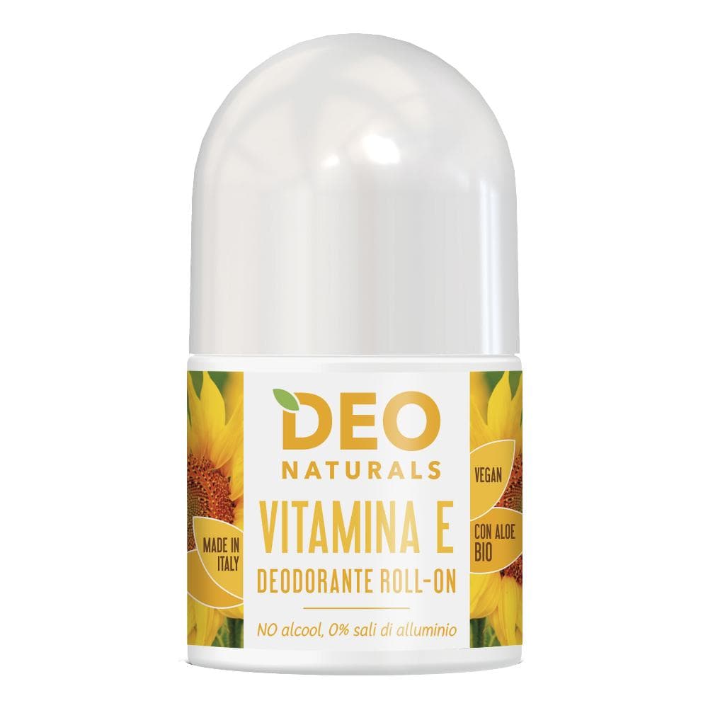 Optima Naturals Deo Naturals - Deodorante Roll On Vitamina E Ipoallergenico, 50m