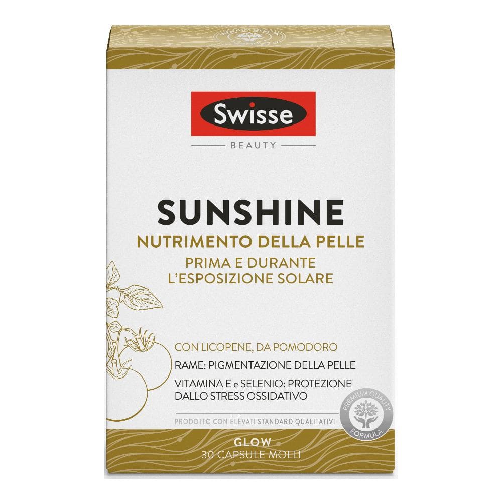 Swisse Sunshine Nutrimento della Pelle Prima e Durante Esposizione al Sole 30 capsule