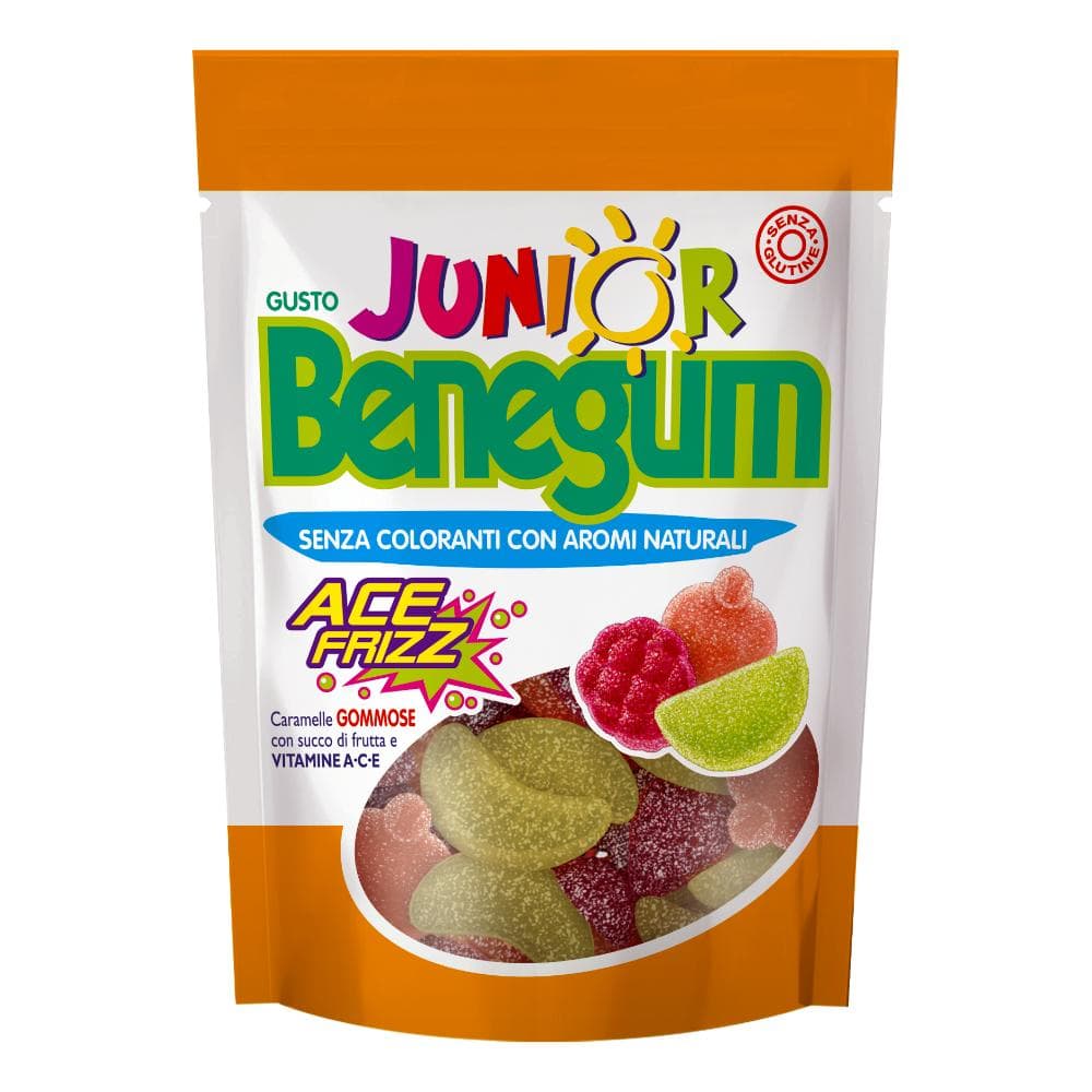 Benegum Junior Ace Frizz Caramelle Multivitaminiche, 90g