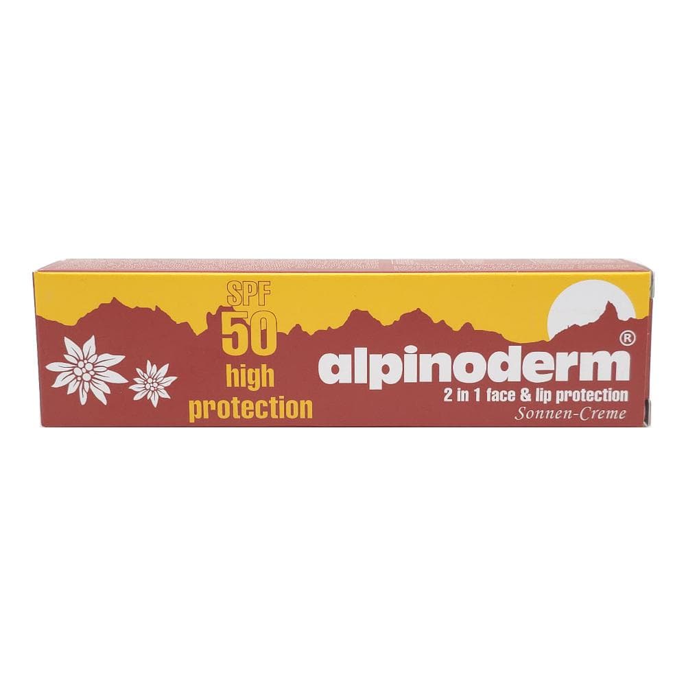 Alpinoderm 2 In 1 Face & Lip Protection Spf50 High Protection 30 Ml + 3,2 Ml