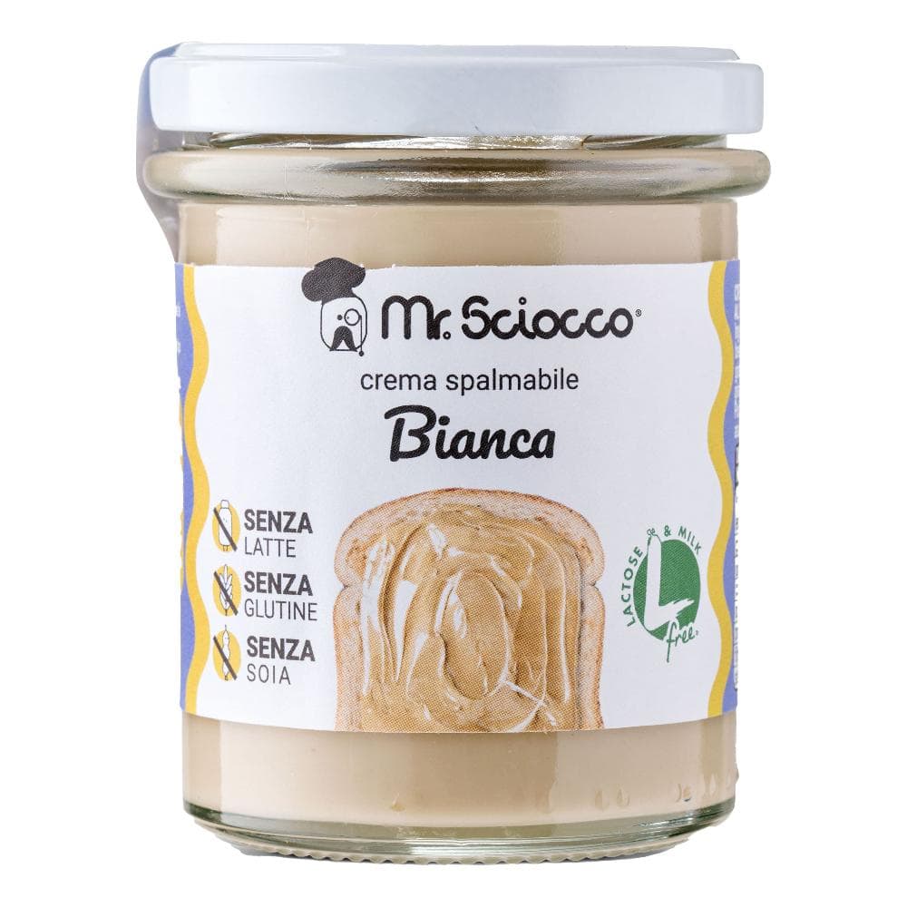 Mr Sciocco crema spalmabile bianca 200 g - crema spalmabile al cioccolato bianco