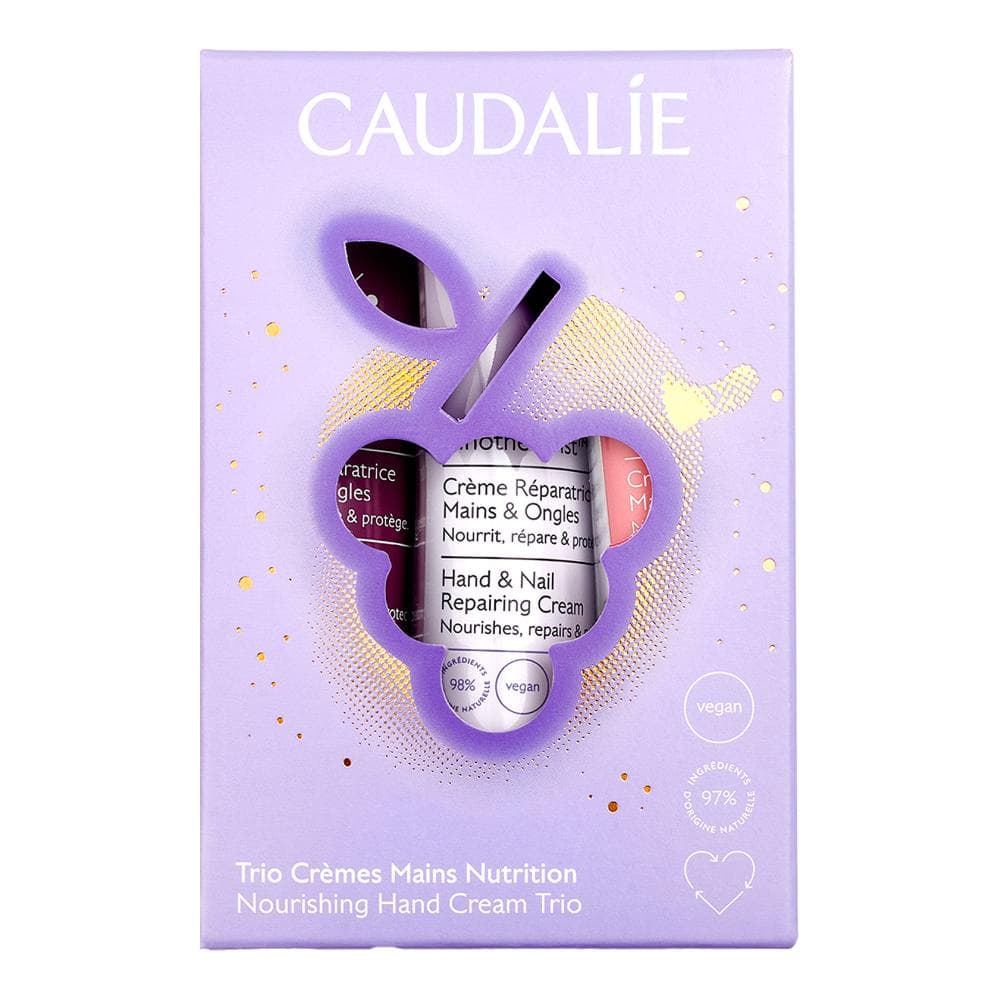 Caudalie Trio Creme Mani Nutrimento, 3 x 75ml
