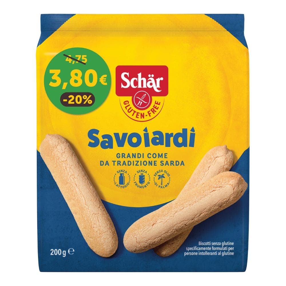 SCHAR SAVOIARDI SENZA LATTOSIO 200 G PROMO