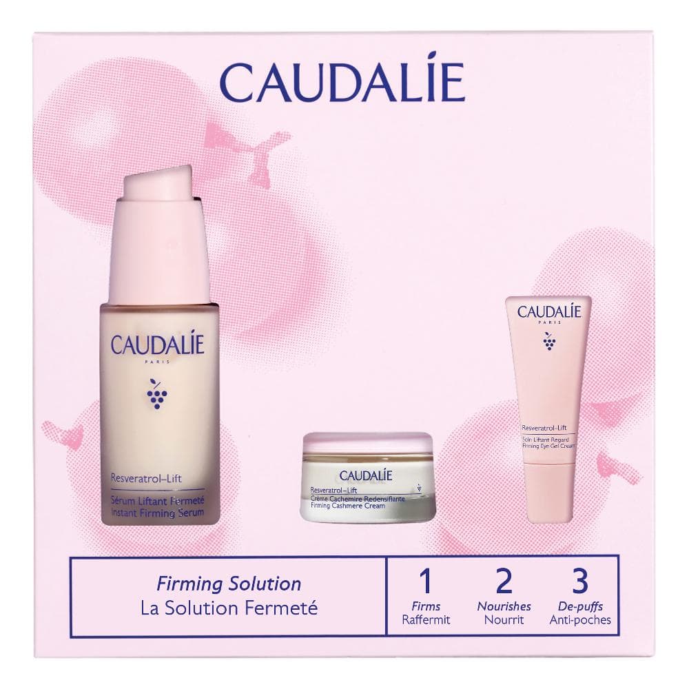 Caudalie Resveratrol Lift - Cofanetto Rassodante Siero Liftante 30ml + Crema Cashmere 15ml + Crema Occhi 5ml