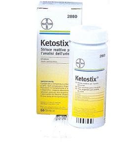 Ketostix Strisce Misurazione Chetonuria Urine 50 pezzi