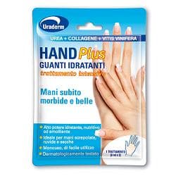 Uraderm Hand Plus Guanti Idratanti Trattamento Mani Intensivo Monouso 2 Pezzi 8 ml