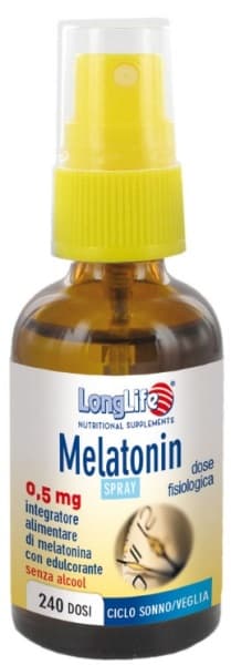 LongLife Melatonin Spray Integratore Per il Sonno 30 ml