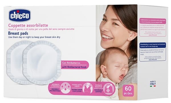 Chicco Coppette Assorbilatte Antibatteriche 60 Dischetti