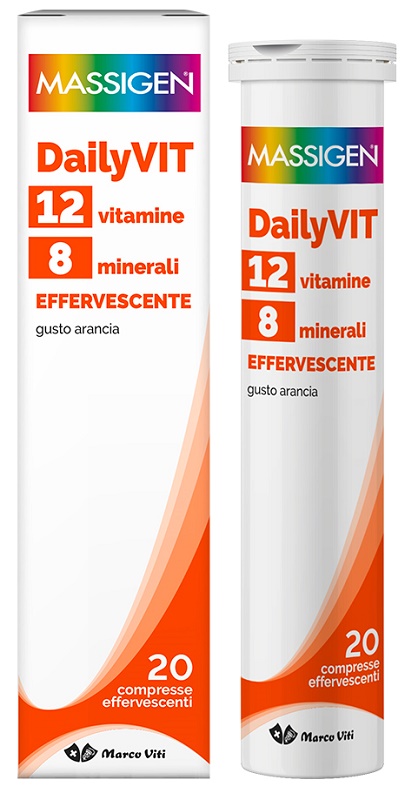 Massigen Dailyvit 12 Vitamine 8 Minerali Effervescente