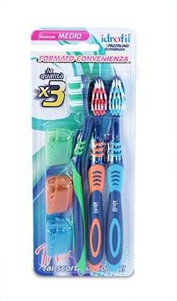 Spazzolino Tripack Setole Medie