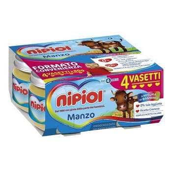 Nipiol omogeneizzato manzo 120 g 4 pezzi