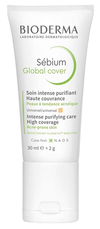Bioderma Sébium Global Cover Trattamento Intensivo Purificante 30 ml + 2 g